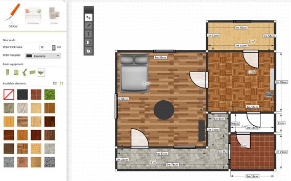 plan-kvartity roomle - сервис для создания плана квартиры
