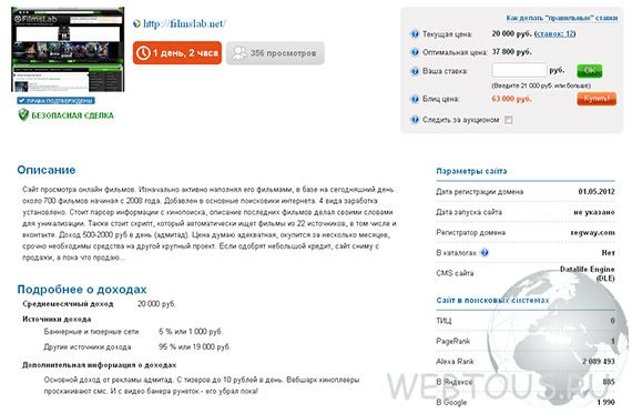 информация о лоте информация о лоте