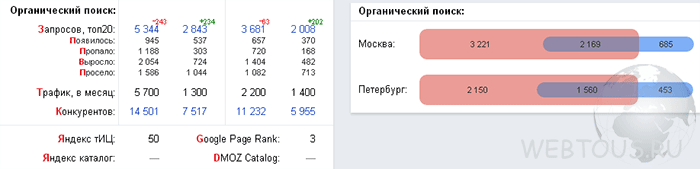анализ органического поиска