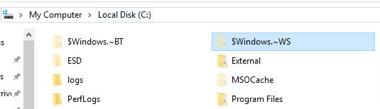 две "лишние" папки Windows