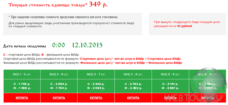 лоты и биды