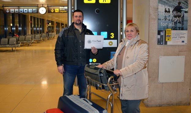 kiwitaxi встреча в аэропорту