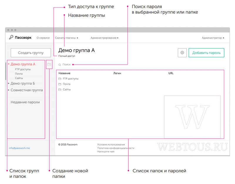 интерфейс программы