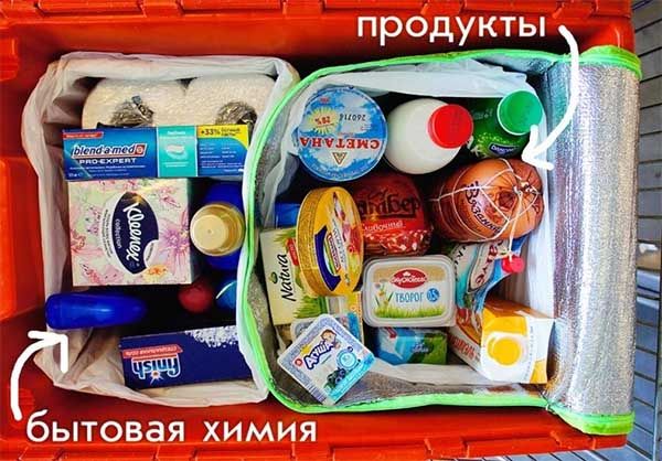 упаковка в специальные сумки