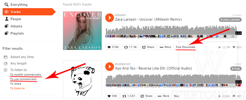 поиск и скачивание музыки на soundcloud