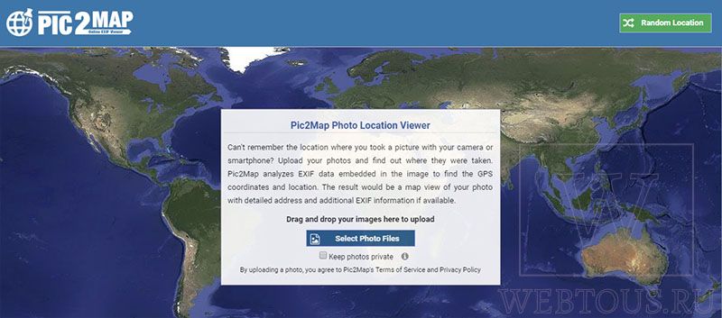 photo location viewer