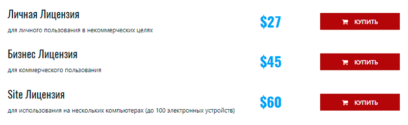 цена программы