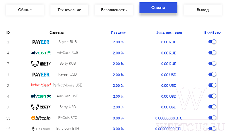 подключение криптовалют