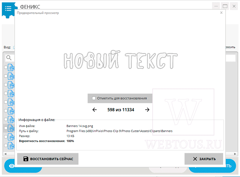 опция предпросмотра