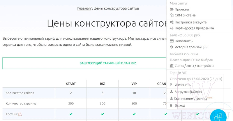 tobiz тарифы