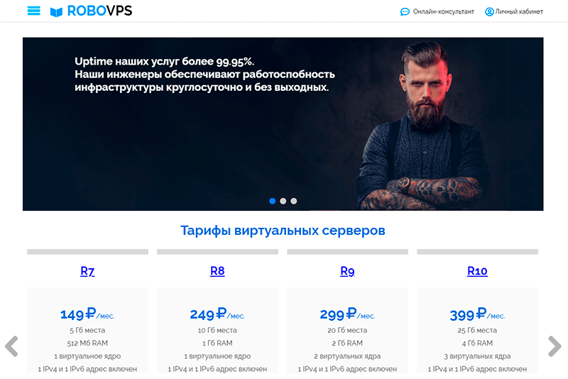 хостинг robovps