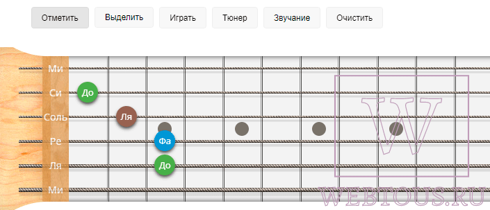 игра аккордами на клавиатуре