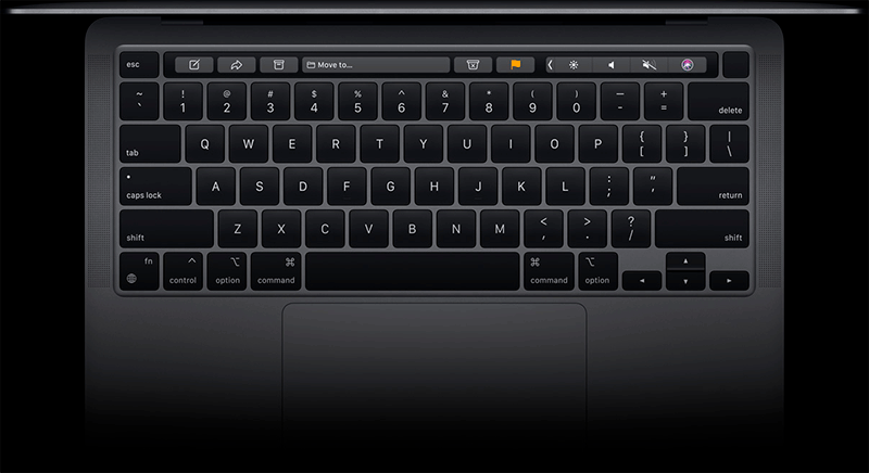 M1 MacBook Pro touchbar