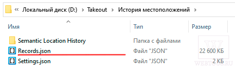 файл records json