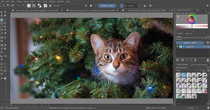 фоторедактор Krita