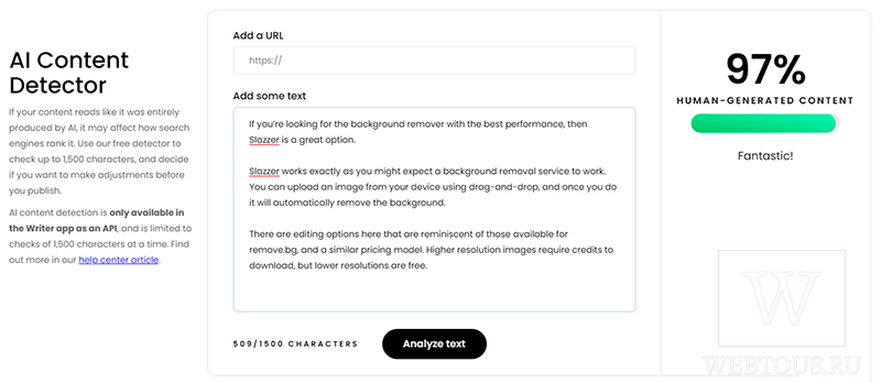 writer detector