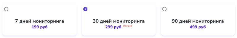 стоимость услуги мониторинга