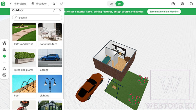 конструктор Planner 5D